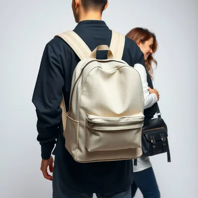 Mochila urbana de lino lavado Begur — Fábula