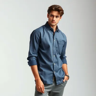 Camisa de franela con acabado lavado Sotogrande — Bruma