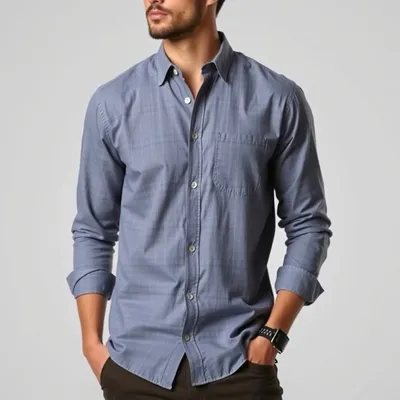 Camisa vaquera de lino lavado Setenil — Alondra