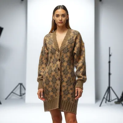 Vestido lencero de lana merina Combarro — Índigo Norte