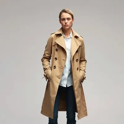 Trench con acabado lavado Altea — Bruma