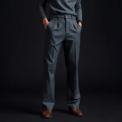 Pantalón palazzo en tejido técnico Ribadeo — Alondra