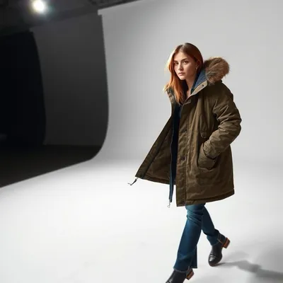Parka de algodón orgánico Almagro — Bruma