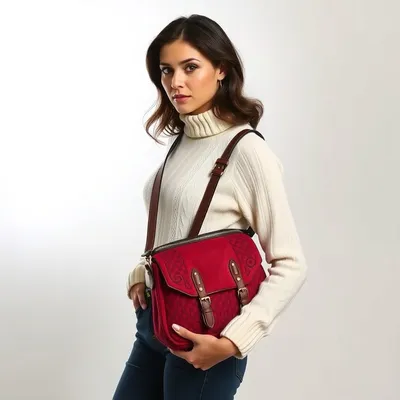 Bandolera de lana merina Almagro — Garbo