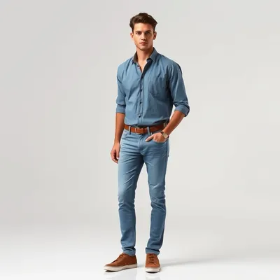Vaquero slim de algodón peinado Comillas — Levante Club