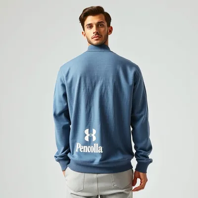 Sudadera con cremallera de lino lavado Peñíscola — Mistral & Co