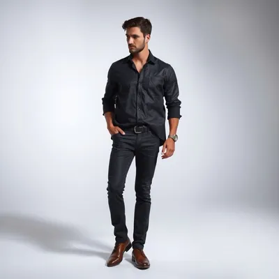 Vaquero slim de gasa Combarro — Bruma