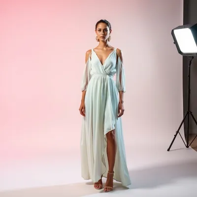 Vestido lencero de canalé Mojácar — Levante Club