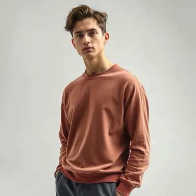 Jersey de cuello alto de algodón orgánico Sepúlveda — Fábula
