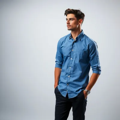 Camisa oxford de algodón orgánico Chinchón — Bruma