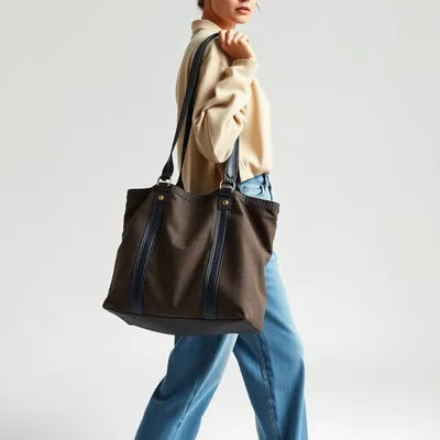 Bolso tote de lino lavado Combarro — Fábula
