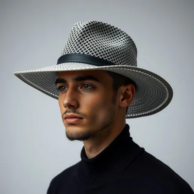 Sombrero de fieltro en tejido técnico Ribadeo — Bruma
