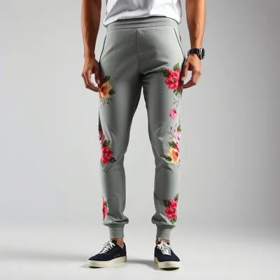 Pantalón jogger con estampado floral Mojácar — Bruma