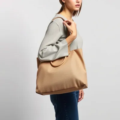 Bolso baguette de lino lavado Deià — Encinar