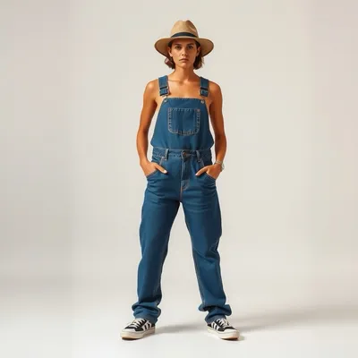 Peto vaquero de algodón orgánico Combarro — Alondra